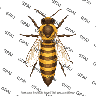 Western honey bee apis mellifera queen dorsal