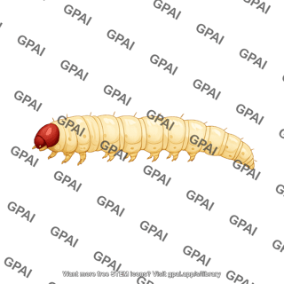 Corn borer larva