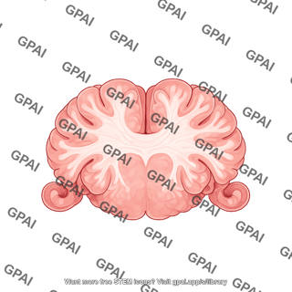 Mouse brain cerebellum coronal cut