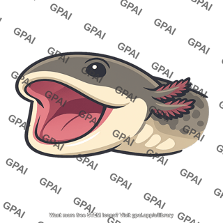 Larval salamander head