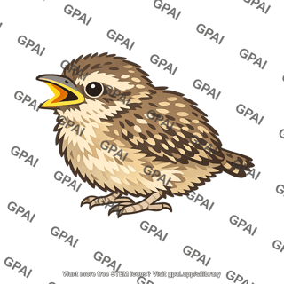 Cactus wren chick