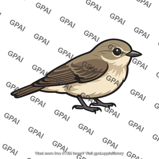 Small insect eating predator bird