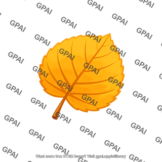 Yellow autumn leaf