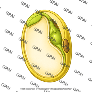 Soybean seed structure cross section 1