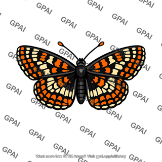 Checkerspot butterfly