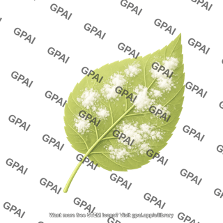 Leaf pathology powdery mildew