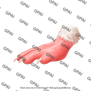 Mouse foot lateral back paw inflamed