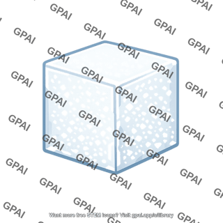 Table salt crystal
