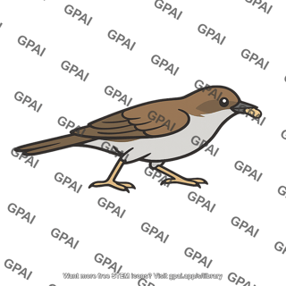 Bird with food