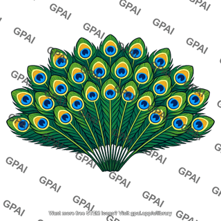 Peacock tail
