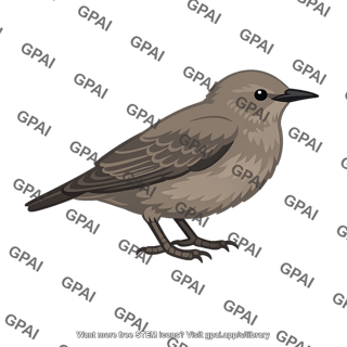 European starling juvenile