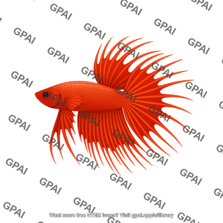 Siamese fighting fish crowntail betta