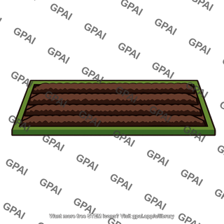 Rectangular garden plot