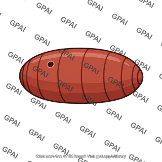 Housefly pupa parasitized