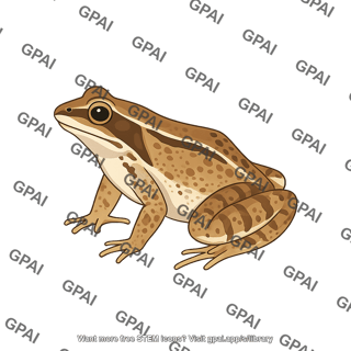 Frog wood frog rana sylvatica