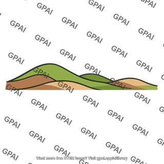Rolling landform landscape