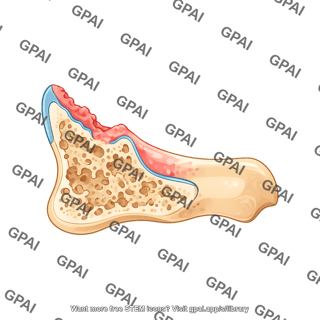 Mouse talus sagittal cut arthritic