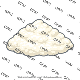 White powder pile