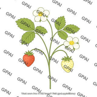 Strawberry plant flower