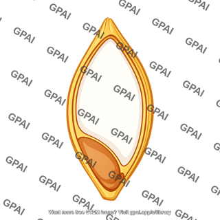 Barley grain cross section 462