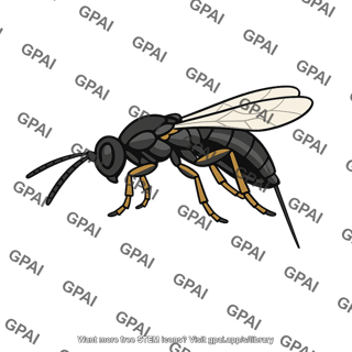 Nasonia vitripennis ovipositing