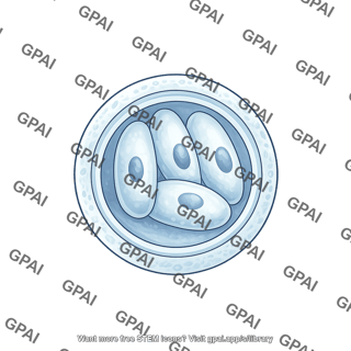 Cryptosporidium thick walled oocyst cross section