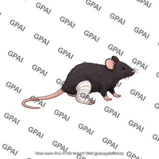 Mouse with cast
