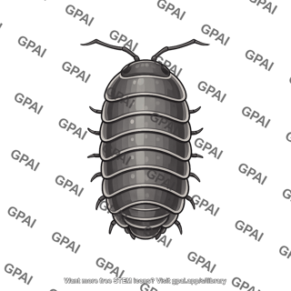 Pill bug armadillidium vulgare