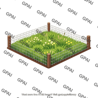 Grassland plot fenced