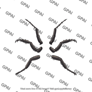 Housefly legs