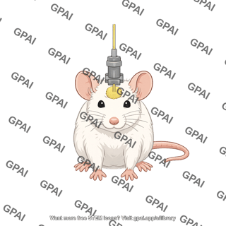 Mouse anterior with optogenetics equipment