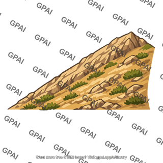Rocky mountain slope