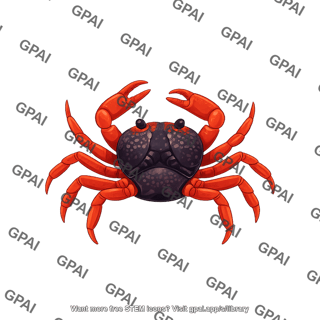 Red crab gecarcoidea natalis female