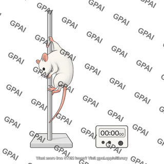 Mouse pole test with mouse descending with timer