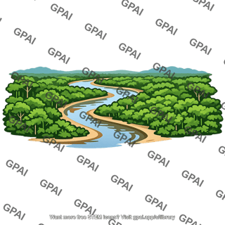 Amazon basin landscape
