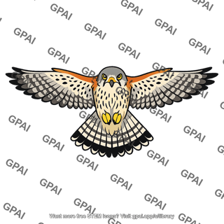 European kestrel hovering