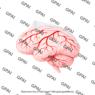 Mouse brain lateral with vasculature and dura