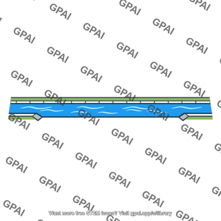 River channelized