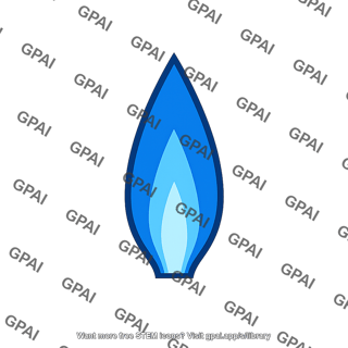Natural gas flame