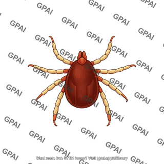 Cattle tick rhipicephalus microplus male