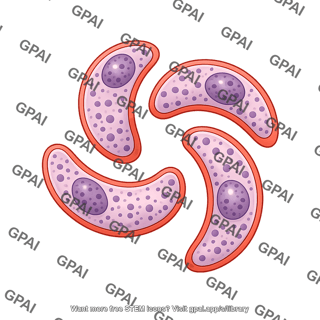 P falciparum 5 female gametocyte