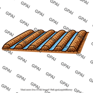 Furrow irrigation row