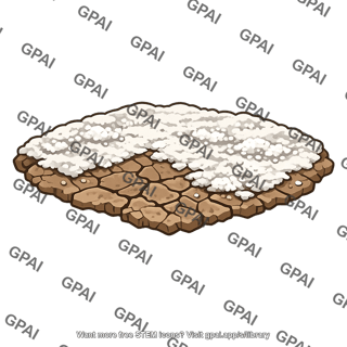 Soil salt crust