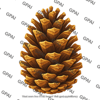 Pine cone pinus ponderosa semi open 839
