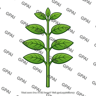 Green plant stem