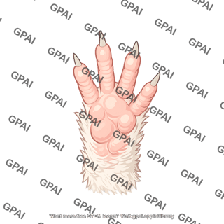 Mouse paw front ventral