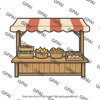 Public market stall