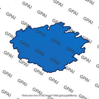 Irregular blue shape