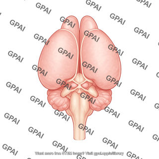 Mouse brain ventral view