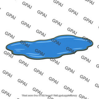 Blue puddle